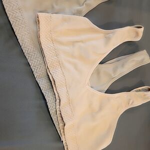 RBX Cream Bralette with Textured Band